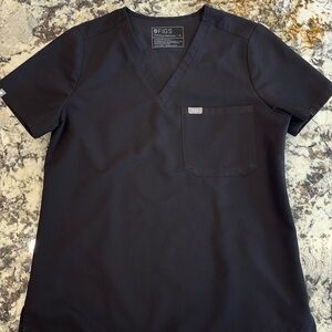 Figs Black Short Sleeve scrub top Women's great condition